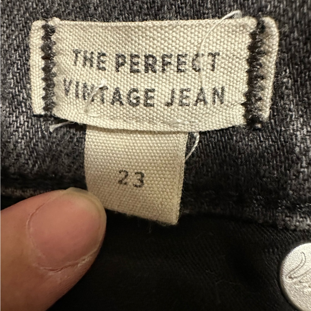 Madewell Women's Perfect Vintage Straight Leg Jeans in Charcoal - Picture 5 of 6